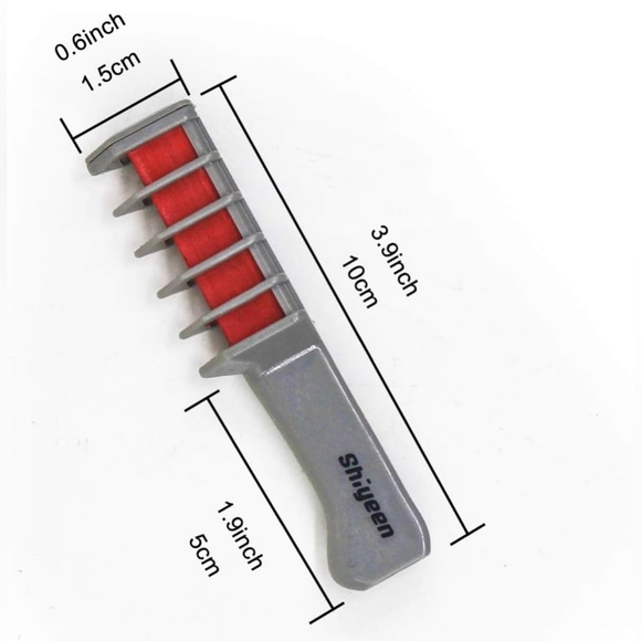 New - 10 Pc Temporary Hair Chalk Wax Combs for Kids, 10 Bright Washable Colors - Picture 15 of 15